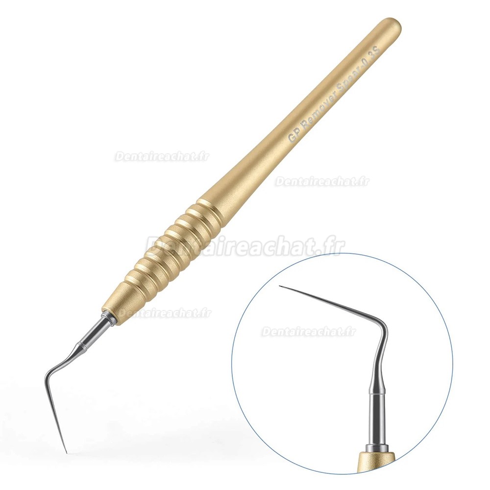 Extracteur de gutta-percha (GPR), Instrument manuel de retrait de gutta pour le traitement de révision